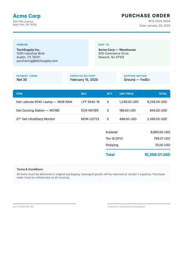 Purchase Order